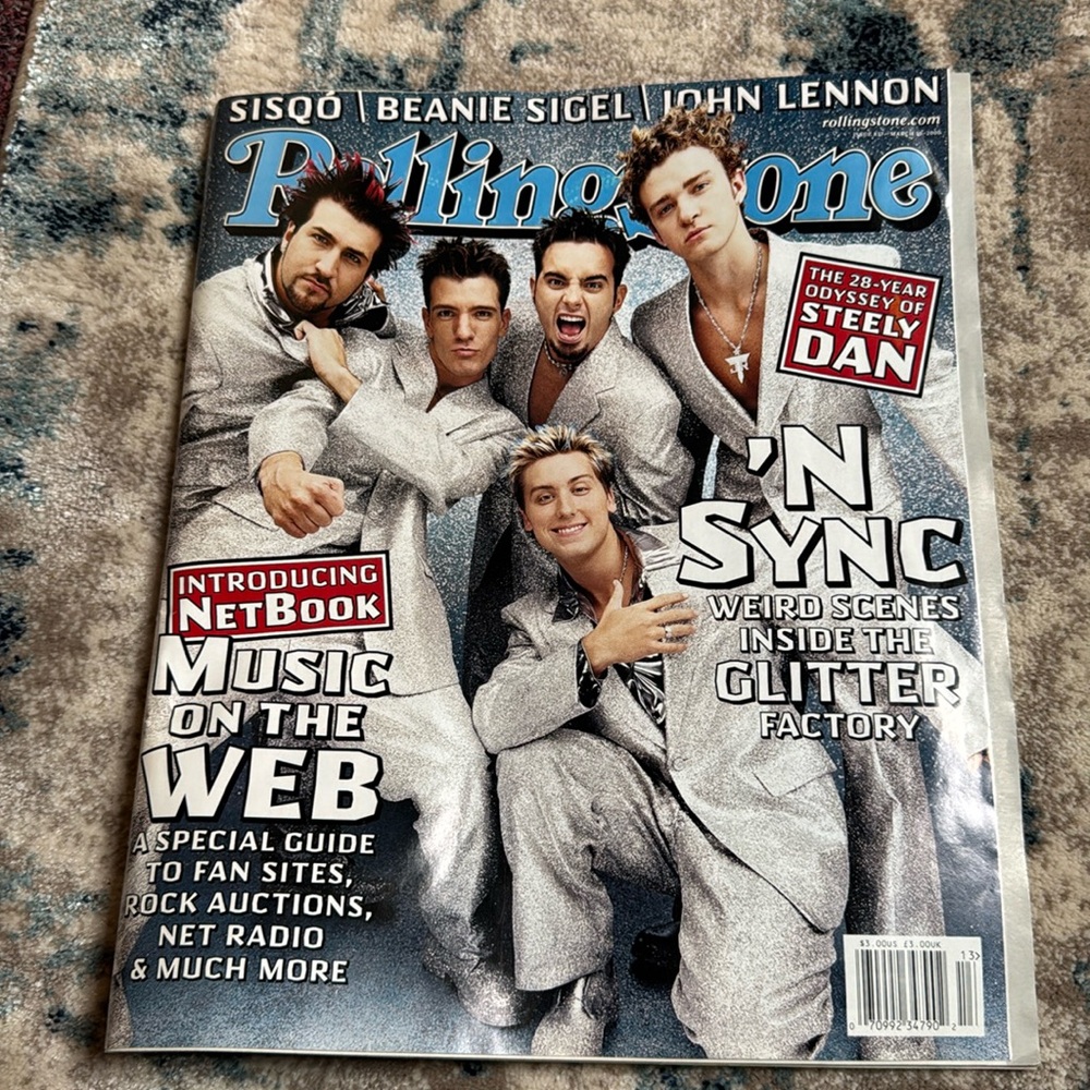 the Rolling Stone Magazine NYSNC cover Coffee Table magazine issue 837